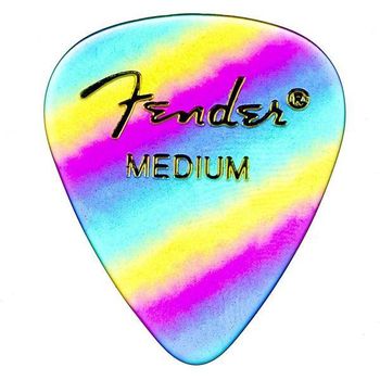 Fender 351 Shape Rainbow Medium Pack 12 Púas
