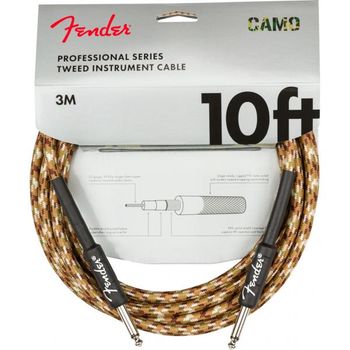 Fender Professional Cable Instrumento 3m Camuflaj