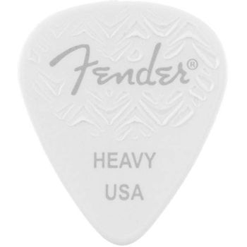 Fender 351 Shape Heavy White 6 Púas