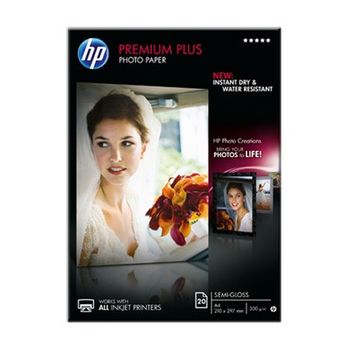 Hp Papel Foto Premium Plus Semi-gloss 300 G/m2 Pack 20 Uds A4