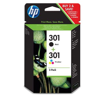 Pack Tinta Hp 301 Negro + 301 Color