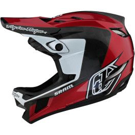 Troy Lee Designs D4 Carbon Stealth Black / Silver M - Casco Ciclismo