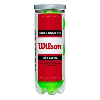 Bote De 3 Pelotas Wilson Rush 100