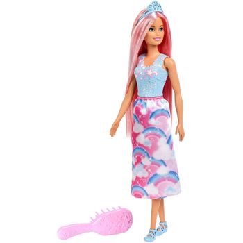 Barbie Dreamtopia Muñeca Peinados Rubia Con Accesorios, Regalo Para Niñas Y Niños 3-9 Años (mattel Fxr94)