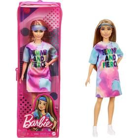 Barbie Fashionista Morena Vestido Teñido Tie Dye