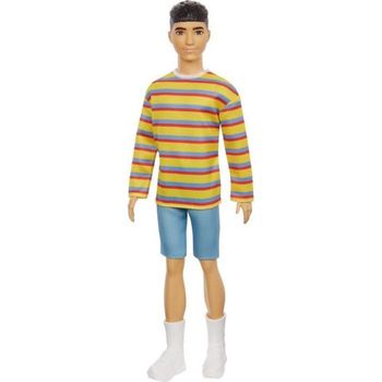 Barbie - Muñeca Ken Fashionista Con Camiseta Y Pantalones Cortos