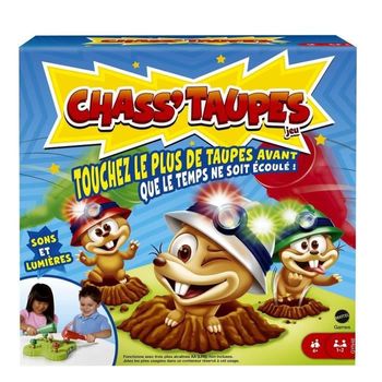 Mattel Games - Chass'taupes Juego De Mesa Infantil