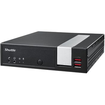 Shuttle Xpс Slim Dl20nv2 Pc/estación De Trabajo Barebone 1,35 L Tamaño Pc Negro Intel® Soc Bga 1090 N4505 2 Ghz