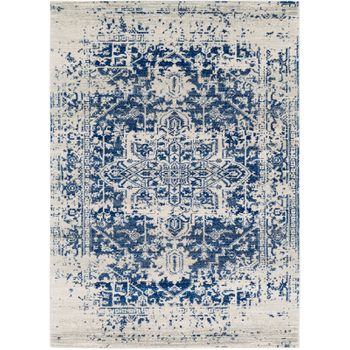 Alfombra Vintage Oriental Azul/beige 200x275cm Juliette