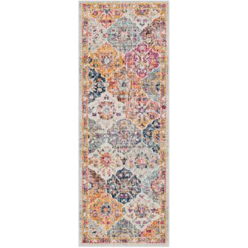 Alfombra De Pasillo Vintage Oriental Multicolor/naranja 78x365cm Ines