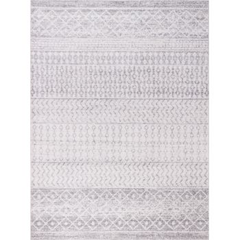 Alfombra Escandinava Bohemia Gris/blanco 200x275cm Mila