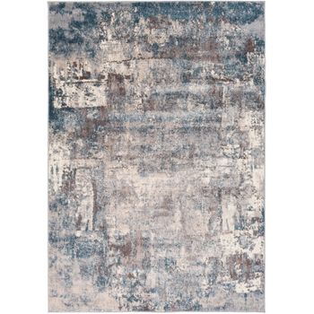 Alfombra Abstracta Moderna Azul/gris 200x275cm Noa