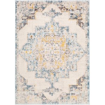 Alfombra Vintage Oriental Gris/amarillo 160x213cm Sun