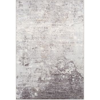 Alfombra Abstracta Moderna Gris/blanco 160x220cm Fiona