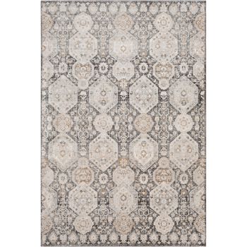 Alfombra Vintage Oriental Negro/beige 130x170cm Logan