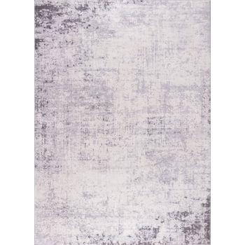 Alfombra Abstracta Moderna Blanco/gris 160x215cm Alix