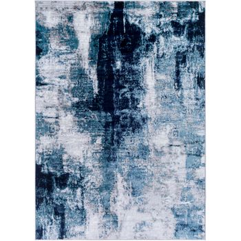 Alfombra Abstracta Moderna Azul/gris 200x275cm Giulia