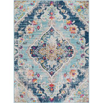 Alfombra Vintage Oriental Multicolor/azul 100x153cm Romy