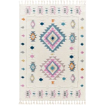 Alfombra Shaggy Bohemia Multicolor/blanco 160x213cm Pukyu