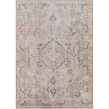 Alfombra Vintage Lavable Marrón/gris 160x213cm Clara