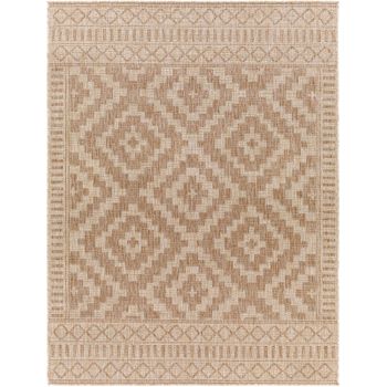 Alfombra Exterior/interior Efecto Yute Beige/marfil 200x275cm Tricia