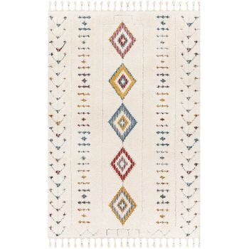 Alfombra Shaggy Bohemia Multicolor/blanco 160x213cm Pukyu