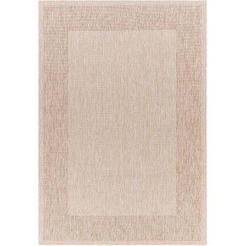 Alfombra Exterior/interior Efecto Yute Beige/marfil 200x275cm Layla