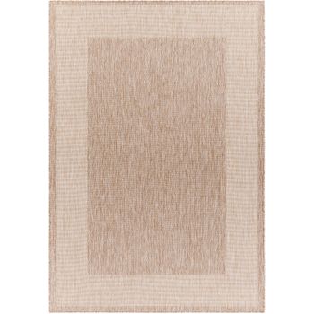 Alfombra Exterior/interior Efecto Yute Beige/marfil 160x213cm Layla