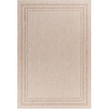 Alfombra Exterior E Interior Beige/marrón 160x213 Cm - Diseño Georgia