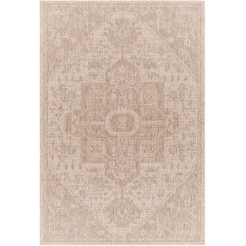 Alfombra Exterior/interior Efecto Yute Beige/marfil 160x213cm Linda