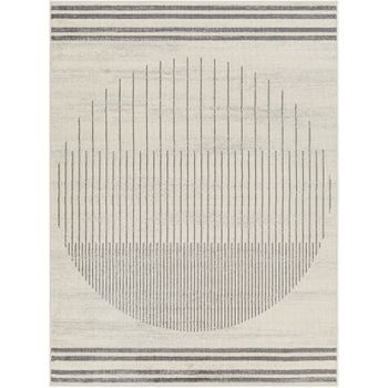 Alfombra Escandinava Moderna Beige/gris 160x215cm Enso