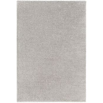 Alfombra Shaggy Moderna Gris Claro 160x213cm Claire