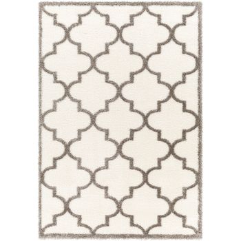 Alfombra Shaggy Oriental Marfil/gris 160x213cm Ellie