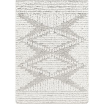 Alfombra Shaggy Bohemia Blanco/gris 160x220cm Nuria