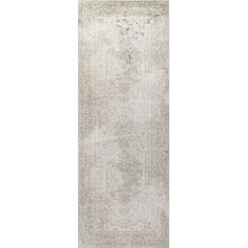 Alfombra De Pasillo Vintage Lavable Verde/marrón 80x220cm Boka