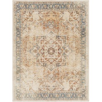 Alfombra Vintage Lavable Marron/marfil 200x275cm Alora