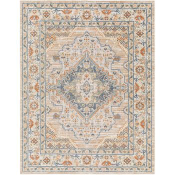 Alfombra Vintage Lavable Beige/azul 160x213cm Marion