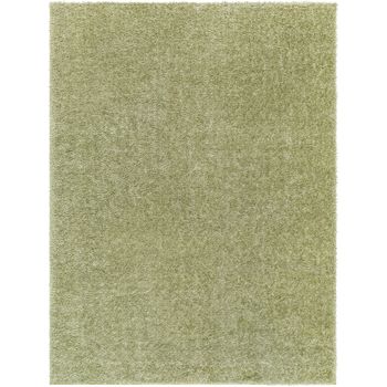 Alfombra Shaggy Moderna Verde 200x275cm Claire