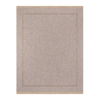 Alfombra Exterior/interior Efecto Yute Beige 160x213cm Nikki