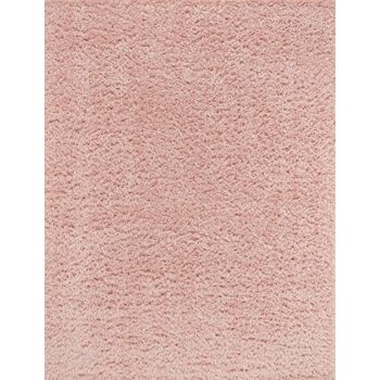 Alfombra Shaggy Moderna Rosa Claro 160x213cm Soso