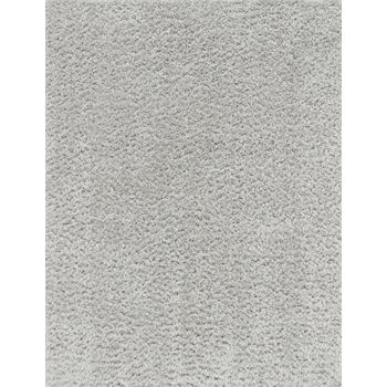 Alfombra Shaggy Moderna Gris Claro 200x275cm Soso