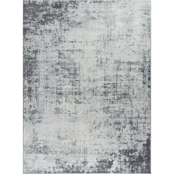 Alfombra Abstracta Moderna Gris/blanco 120x170cm Milena