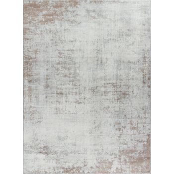 Alfombra Abstracta Moderna Beige/blanco 160x215cm Milena