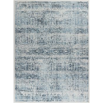 Alfombra Vintage Oriental Azul/blanco 120x170cm Dania