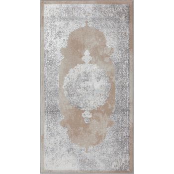 Alfombra Vintage Oriental Beige/blanco 80x150cm Defne