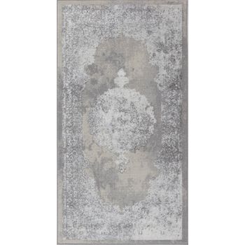 Alfombra Vintage Oriental Blanco/gris 80x150cm Defne