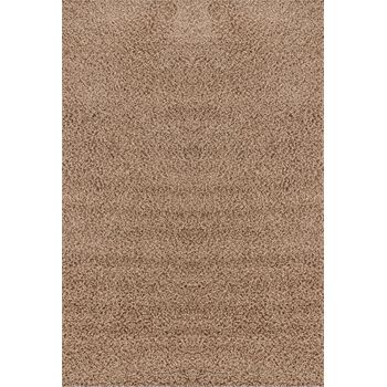 Alfombra Shaggy Moderna Beige Oscuro 160x220cm Lilly