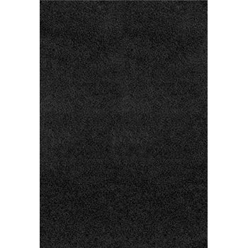 Alfombra Shaggy Moderna Negro 160x220cm Lilly