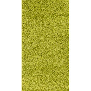 Alfombra De Pasillo Shaggy Moderna Verde 80x220cm Lilly