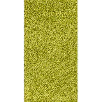 Alfombra Shaggy Unicolor Chic Verde 80x150 Cm - Diseño Lilly